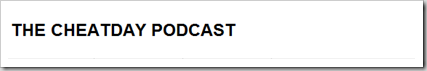 Cheatday Podcast